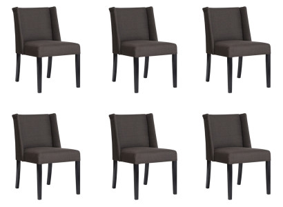 6x Chairs Chair Upholstery Design Lounge Club Seat Lehn Suite Armchair new